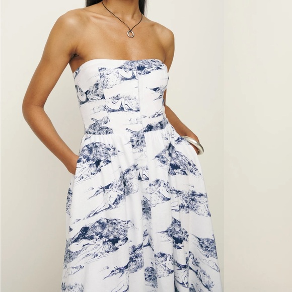 Reformation Linen Dress NWT - Picture 1 of 8